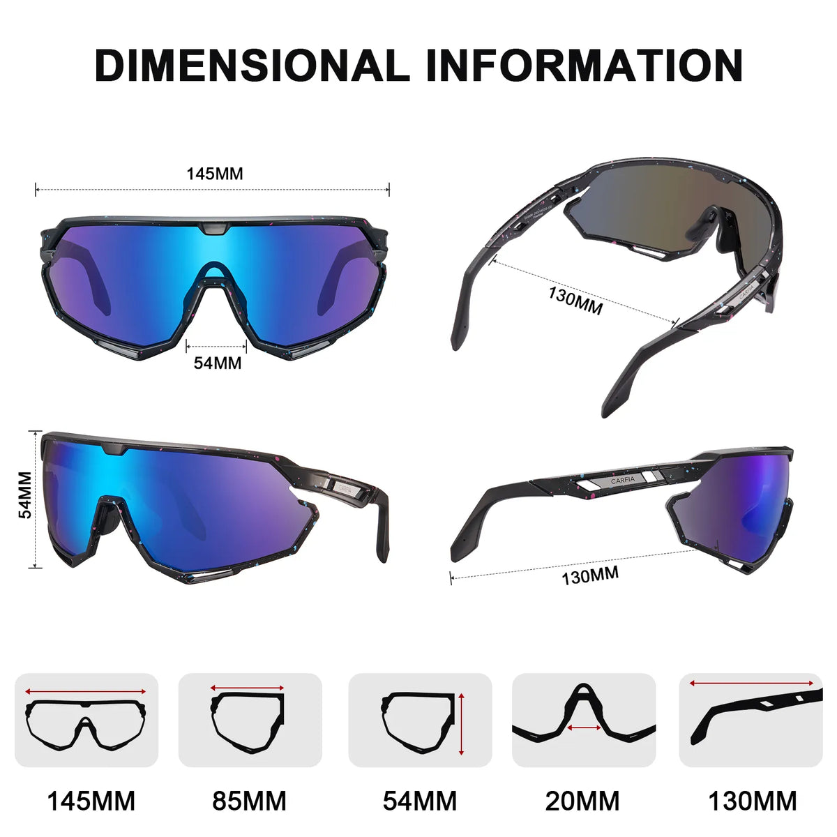 Black Trailblazer Pro-Speedline Gaze Sports Sunglasses