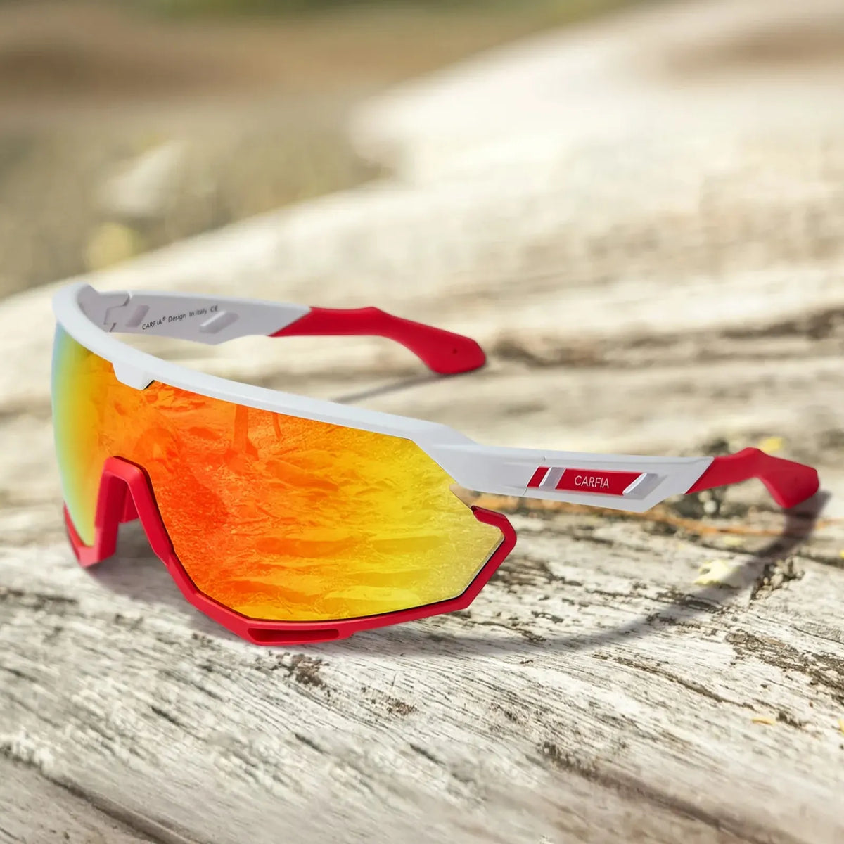 White Trailblazer Pro-Windbreaker Lens Sports Sunglasses