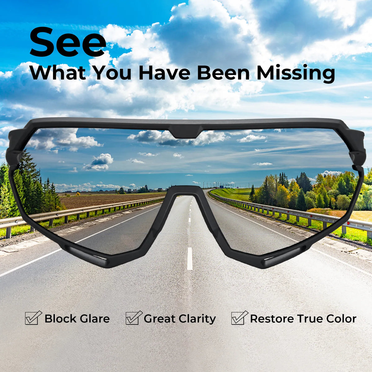 White Trailblazer Pro-Windbreaker Lens Sports Sunglasses