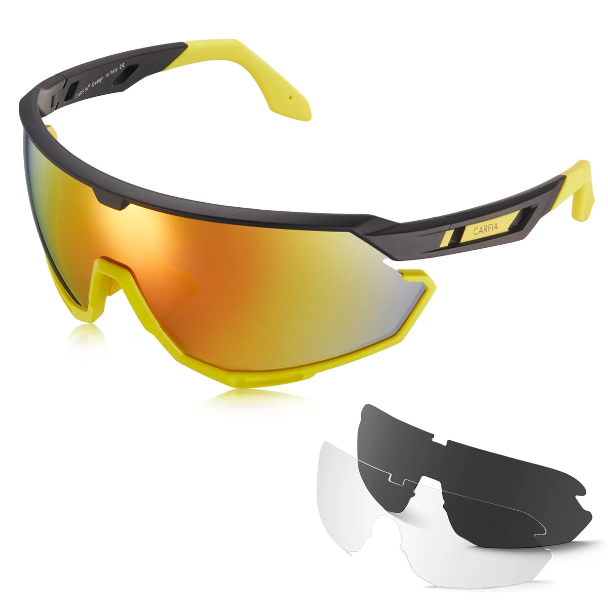 Yellow Trailblazer Pro-Race Edge Sports Sunglasses