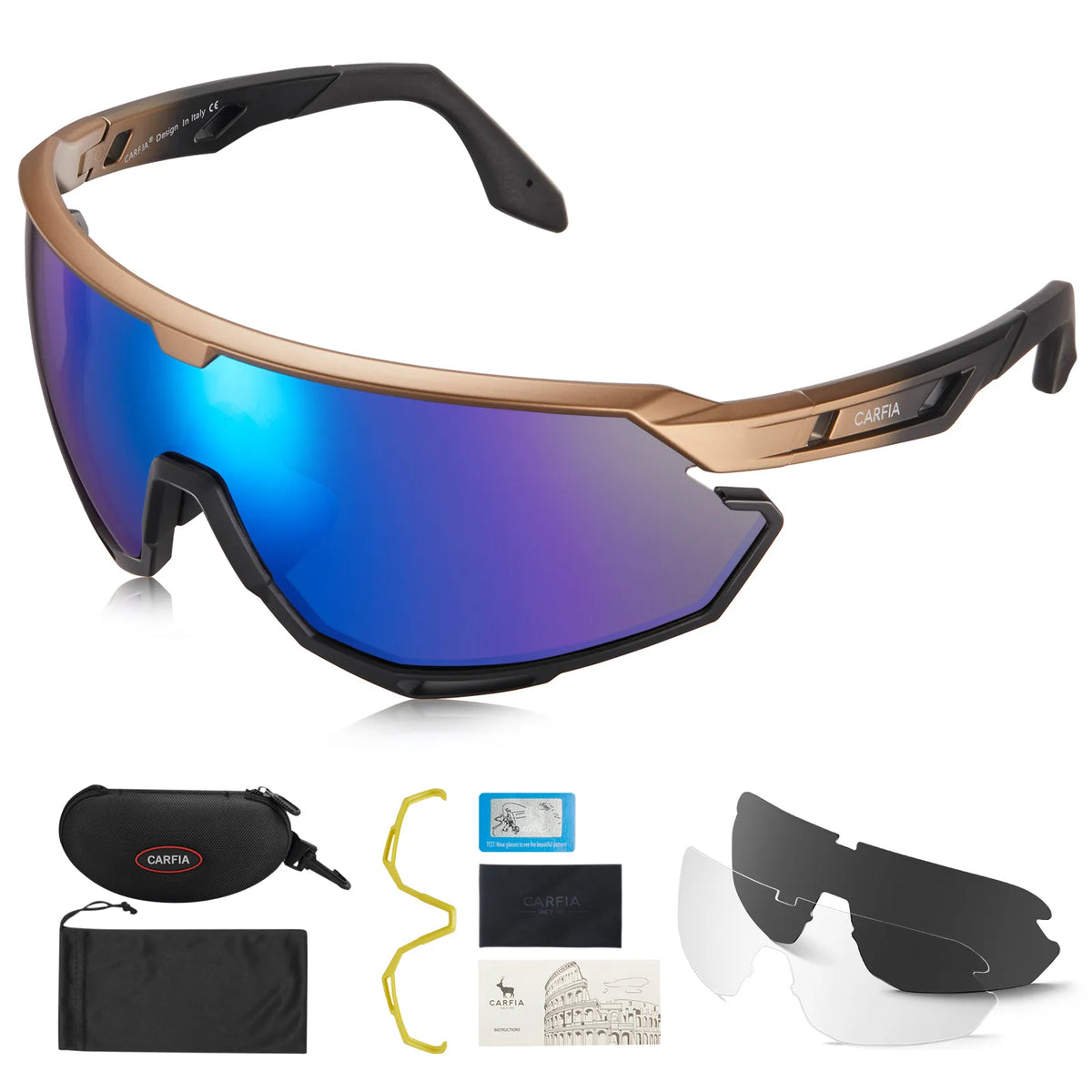 Gold Trailblazer Pro-Momentum View Sports Sunglasses