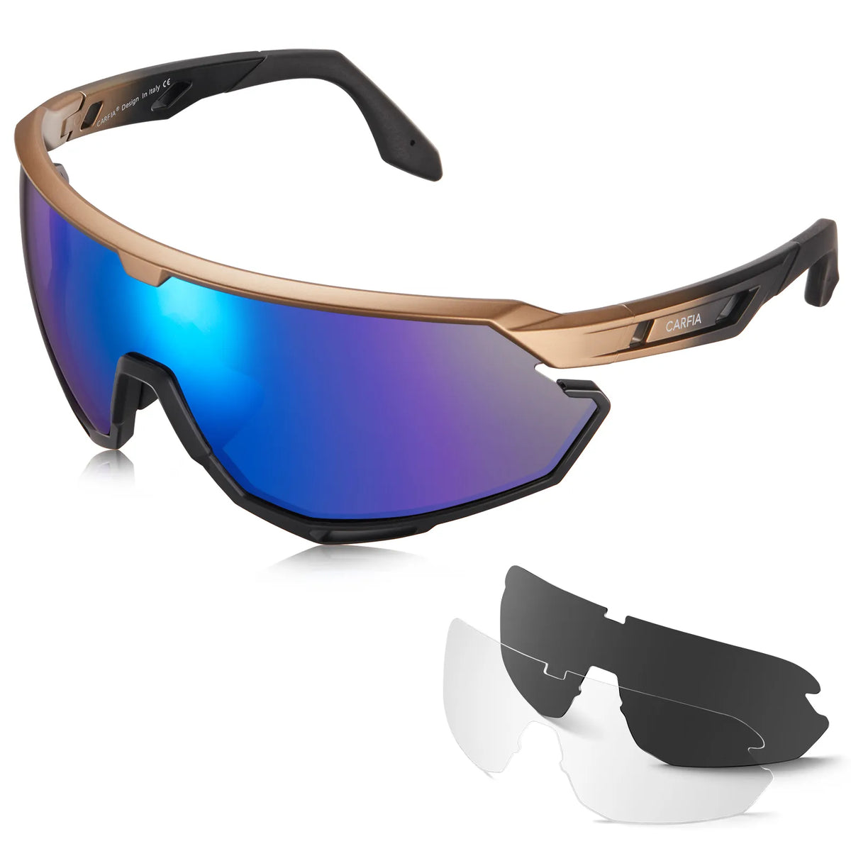 Gold Trailblazer Pro-Momentum View Sports Sunglasses