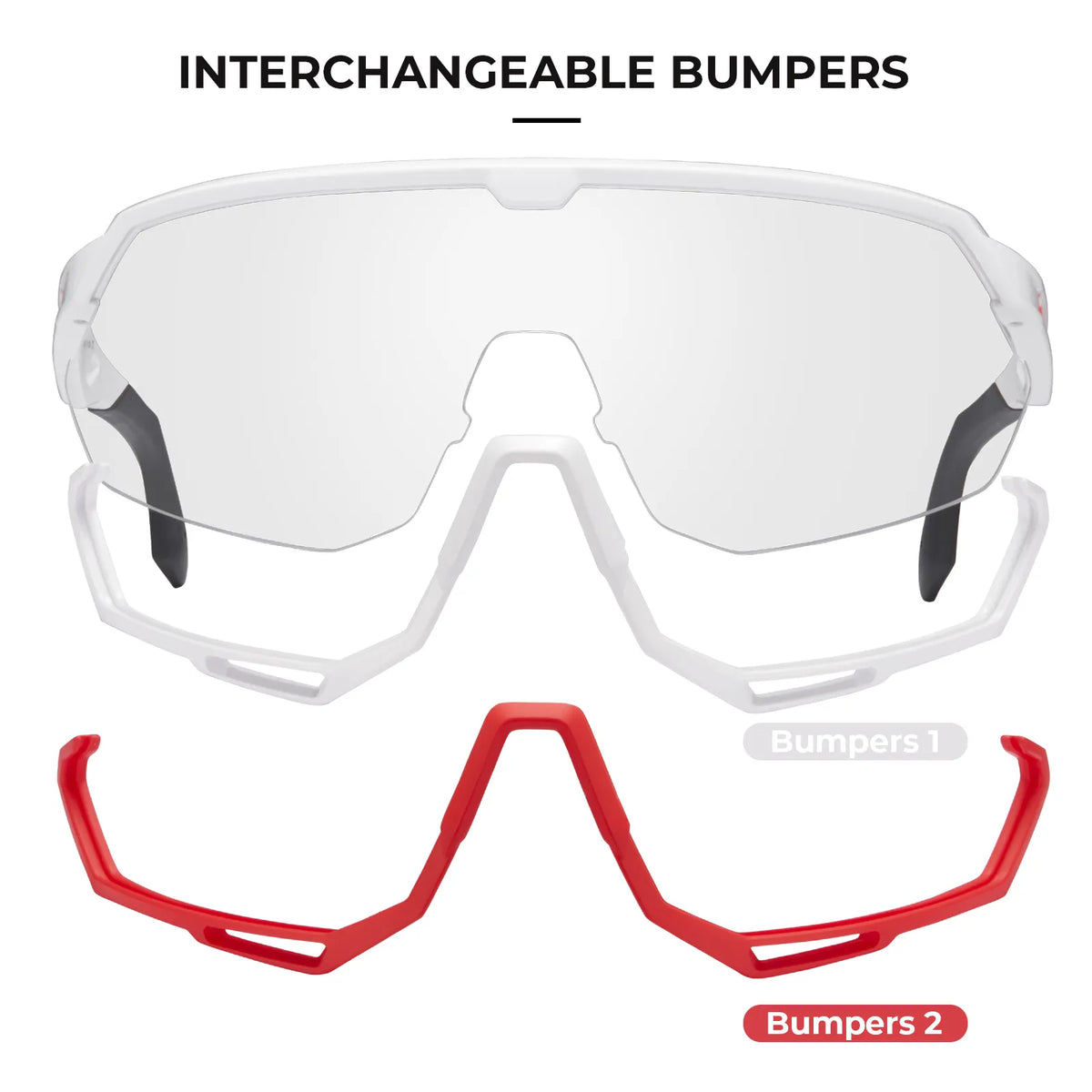 White Trailblazer Pro-AeroSight Sports Sunglasses