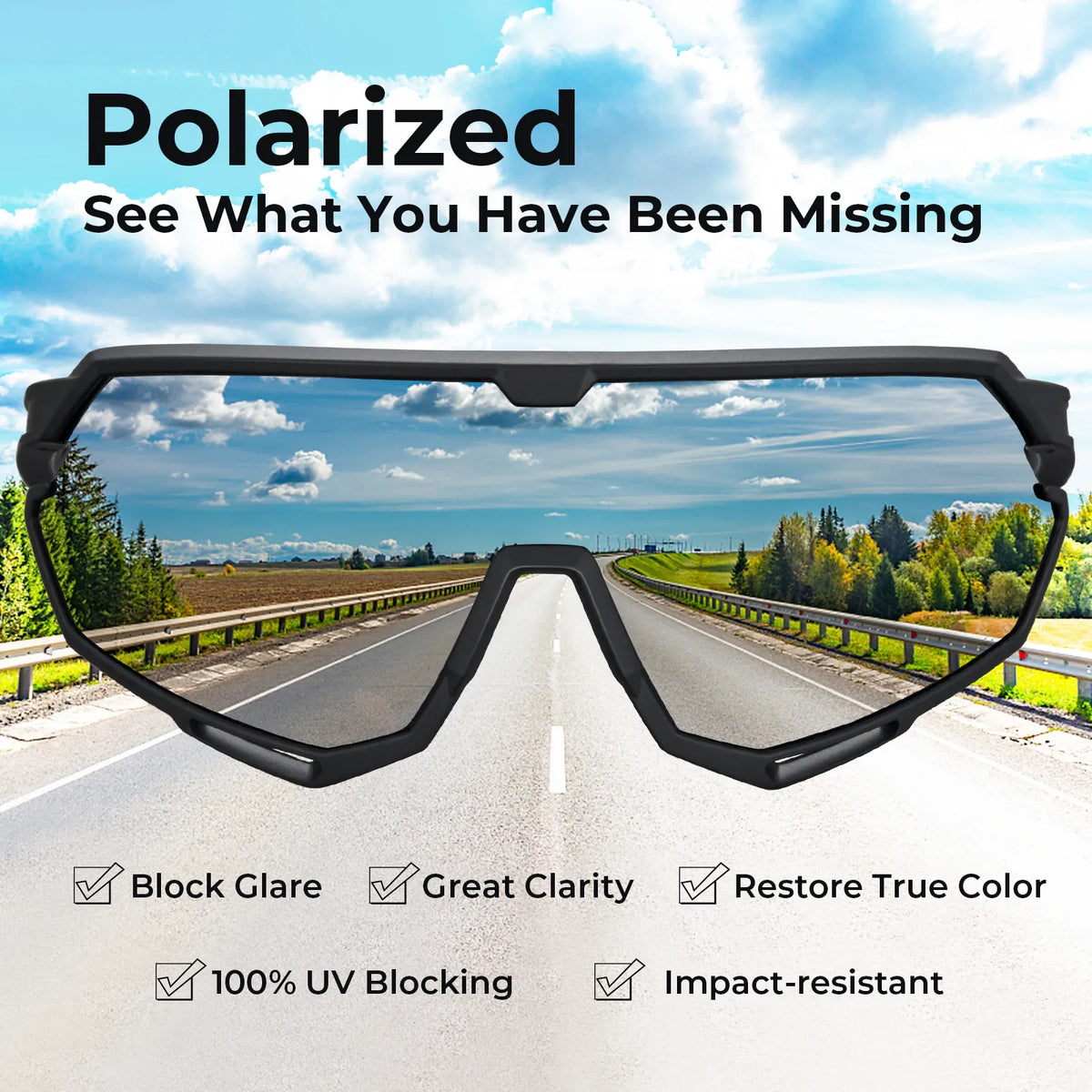 White Trailblazer Pro-AeroSight Sports Sunglasses