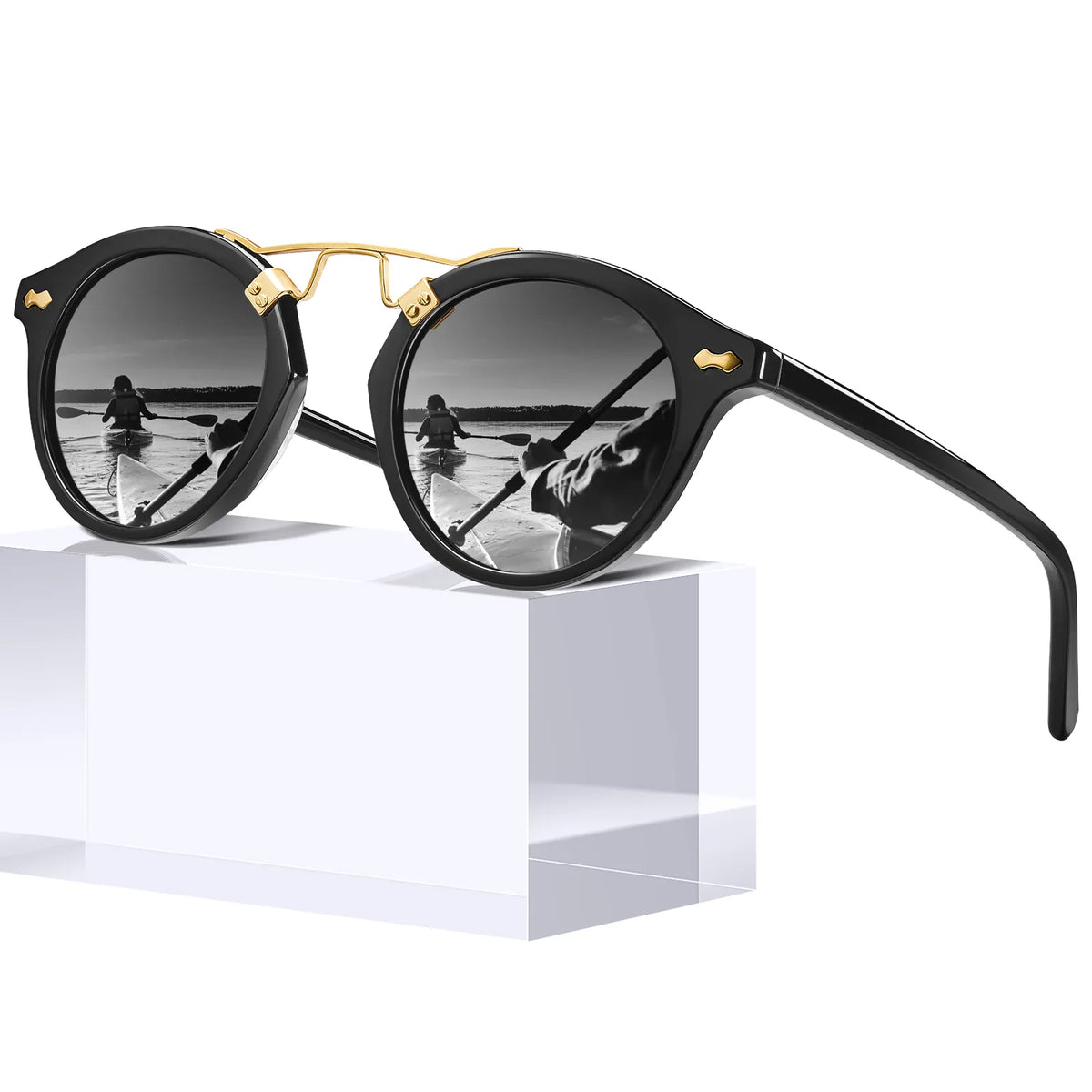 Black AvonPark-Obsidian Fade Sunglasses