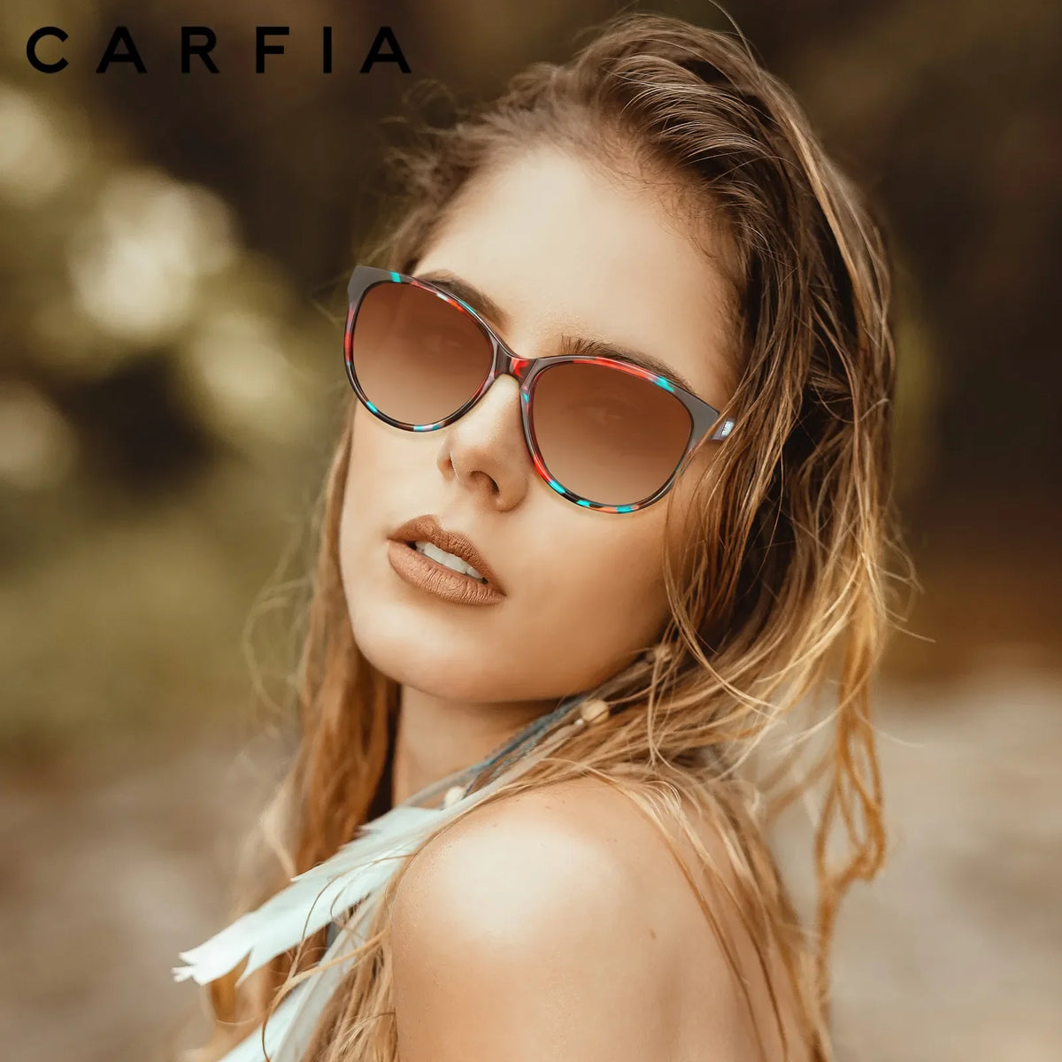 Floral Barrie-Scarlet Petals Sunglasses