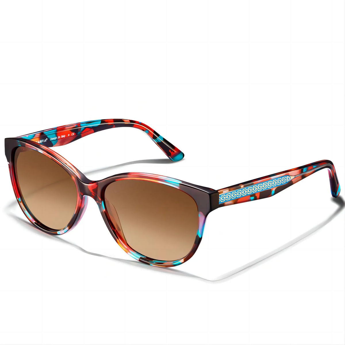 Floral Barrie-Scarlet Petals Sunglasses