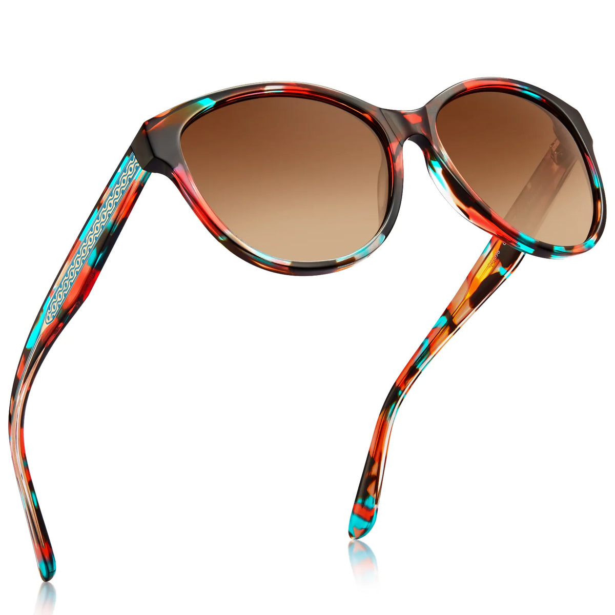 Floral Barrie-Scarlet Petals Sunglasses