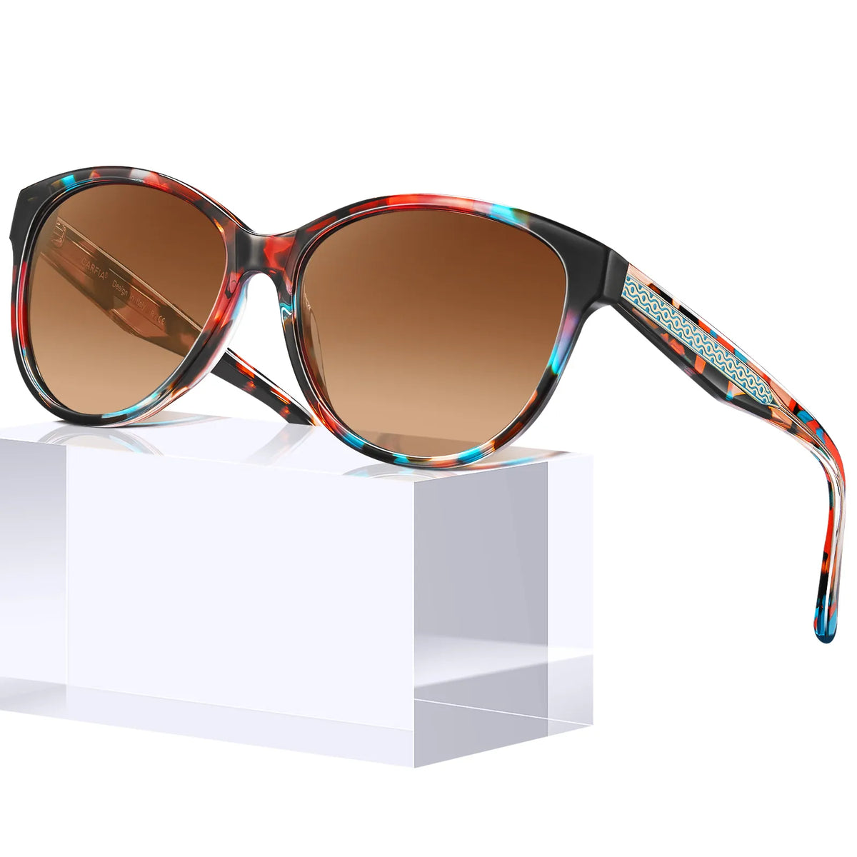 Floral Barrie-Scarlet Petals Sunglasses
