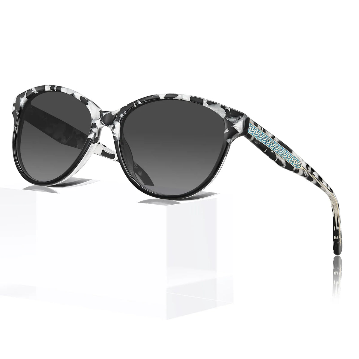 Black white tortoise Barrie-Midnight Allure Sunglasses