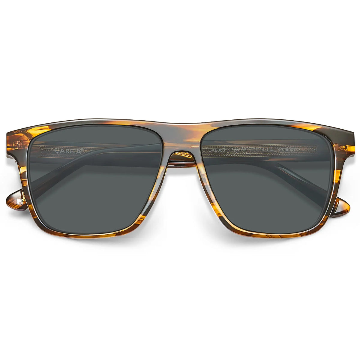 Striped Madera-Amber Storm Sunglasses