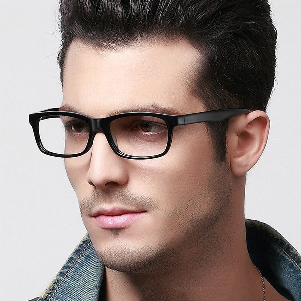 Black Matt Eyeglasses #color_black