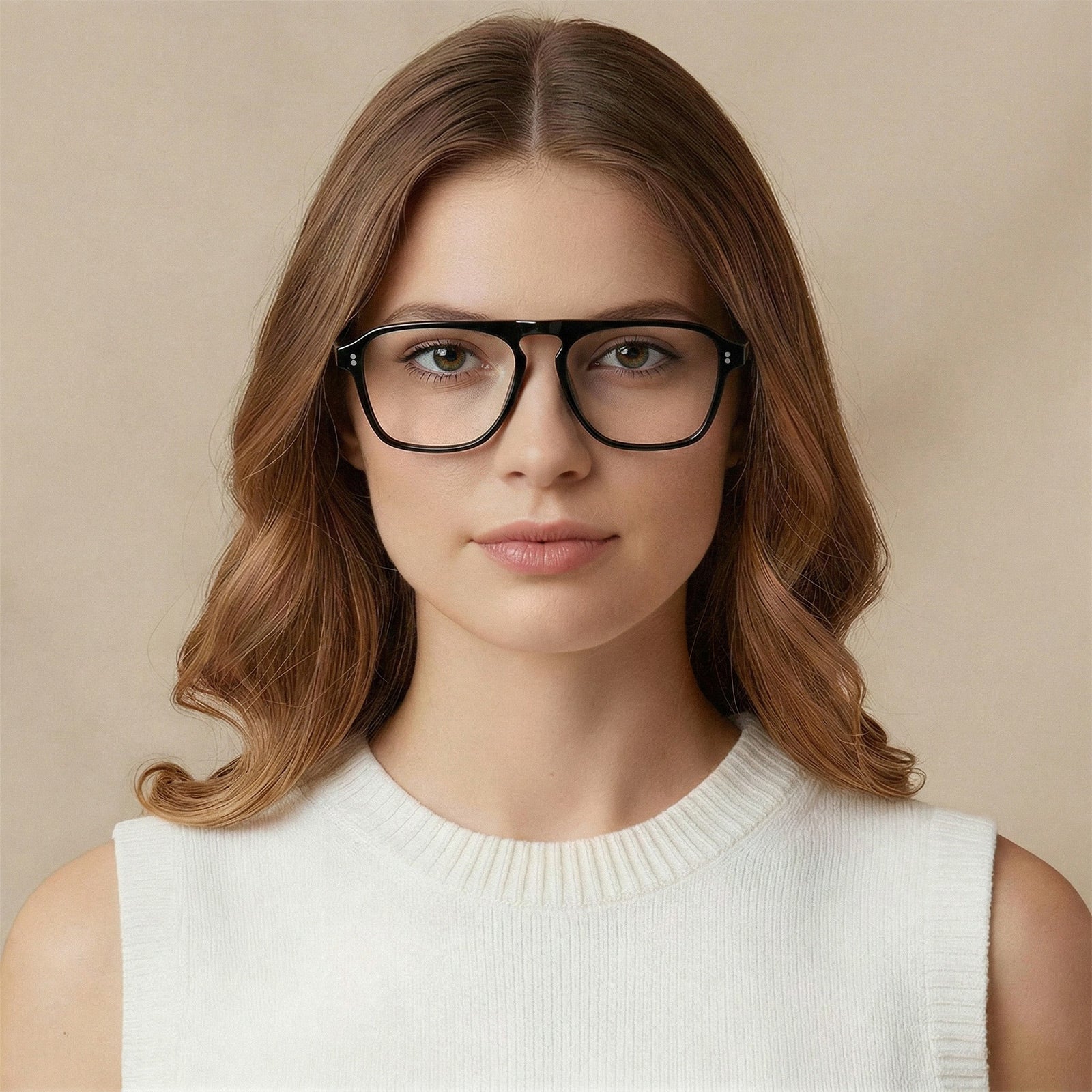 black-acetate-eyeglasses-frame-CA5355-women-model