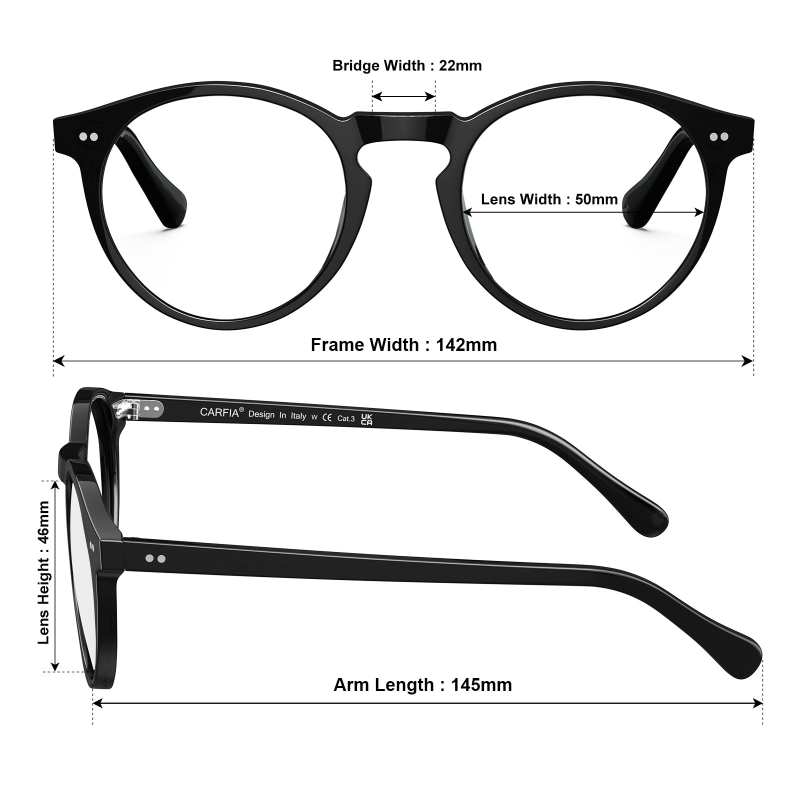 black-acetate-round-frame-eyeglasses-classic-and-distinct-two-silver-rivets-eyewear-size