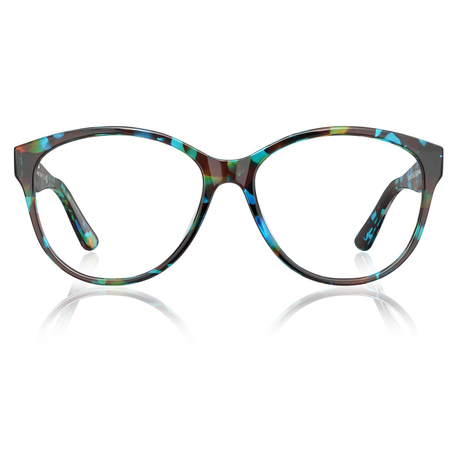 IGIOO Barrie-FC06 Blue Acetate Cat-Eye Eyeglasses for Women, Front View