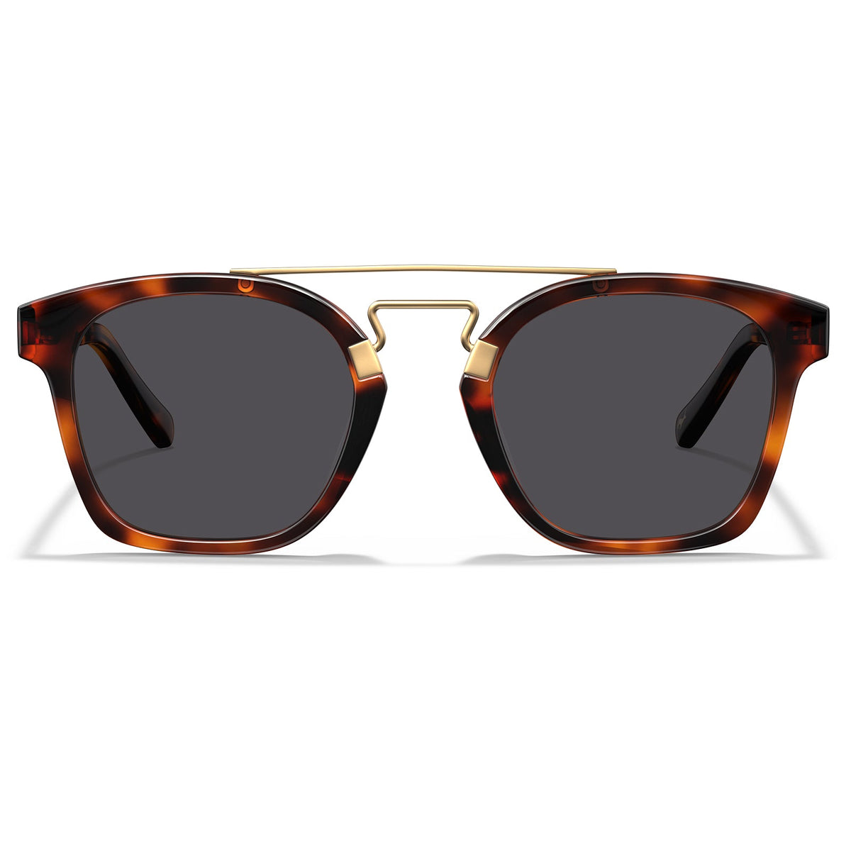IGIOO Niloss-C04 Tortoise Acetate Sunglasses for Women, Front View