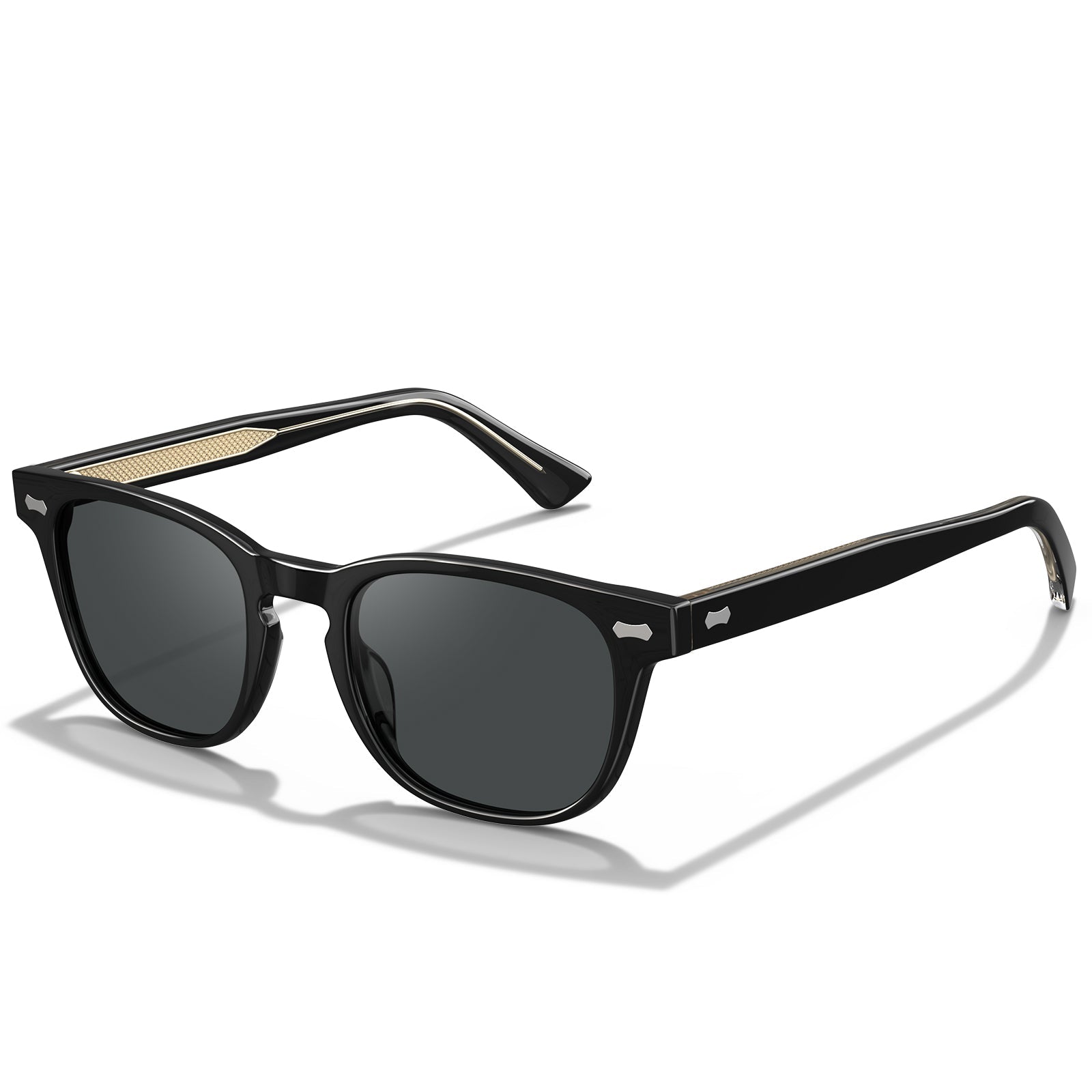 IGIOO Jena-C01 Black Sunglasses for Unisex, Angle View