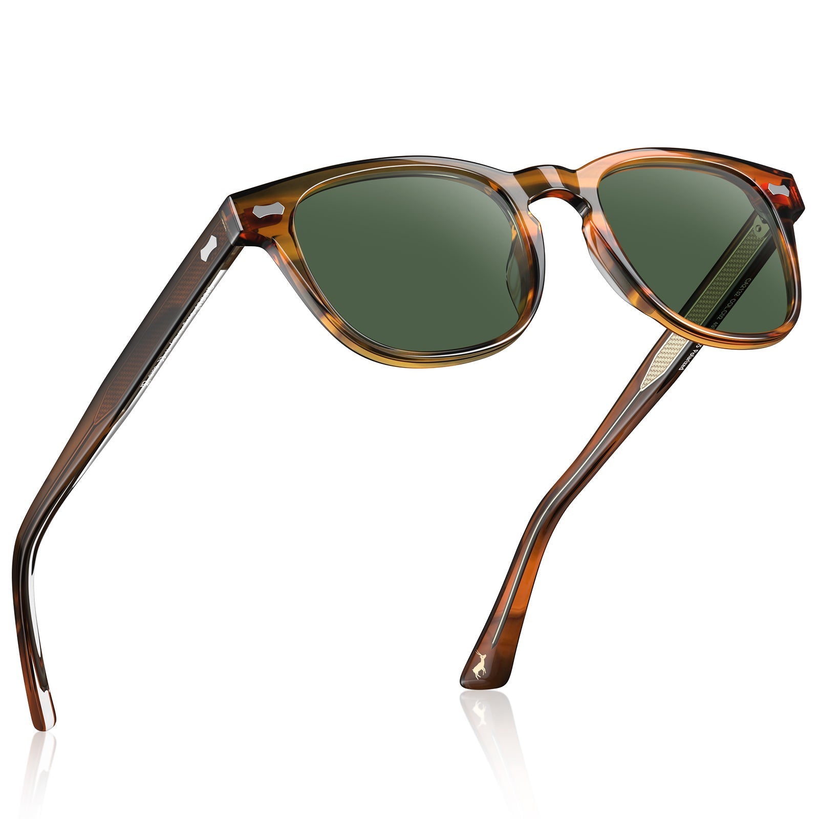 IGIOO Jena-C02 Brown Sunglasses for Unisex, Angle View