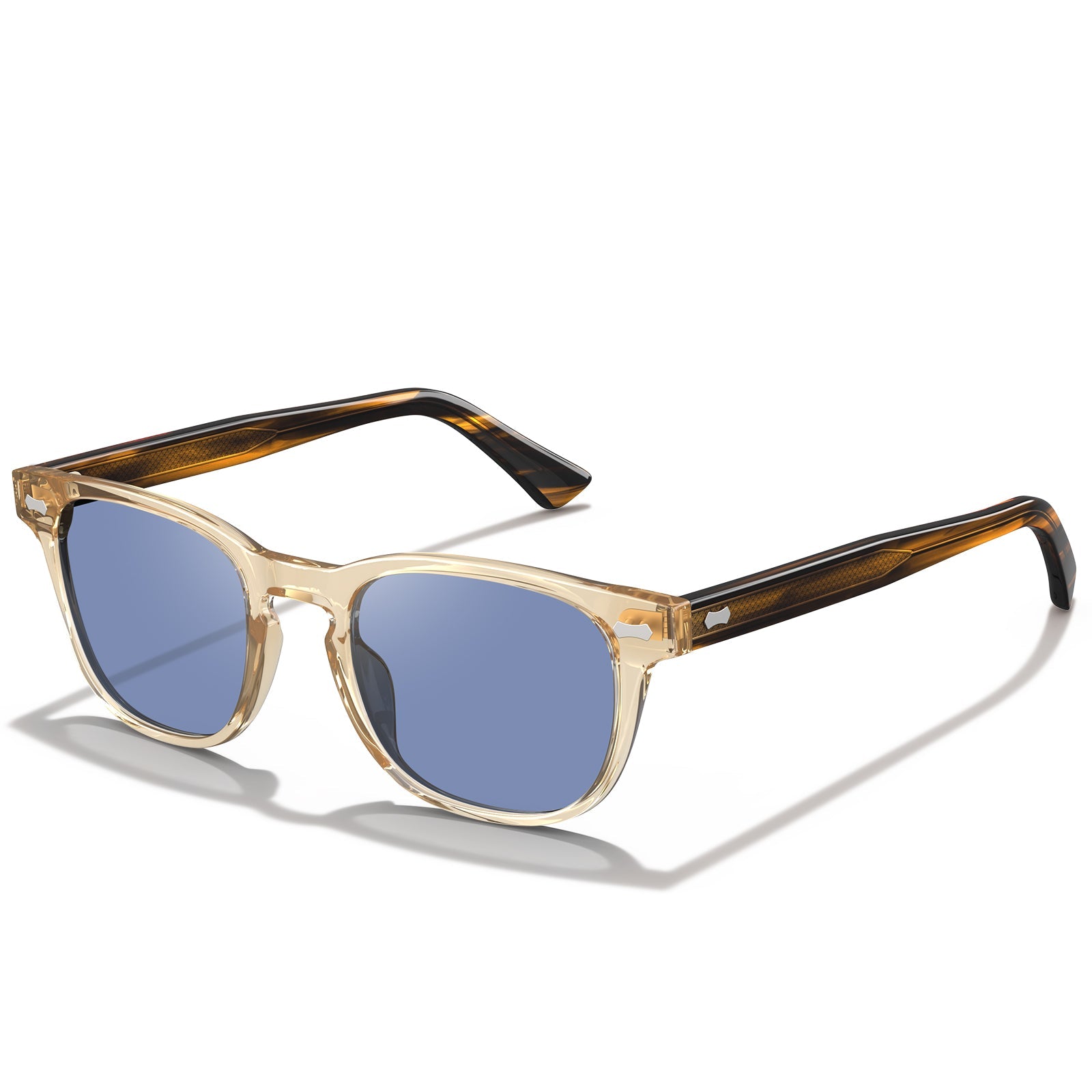 IGIOO Jena-C08 Gold Sunglasses for Unisex, Three-Quarter View