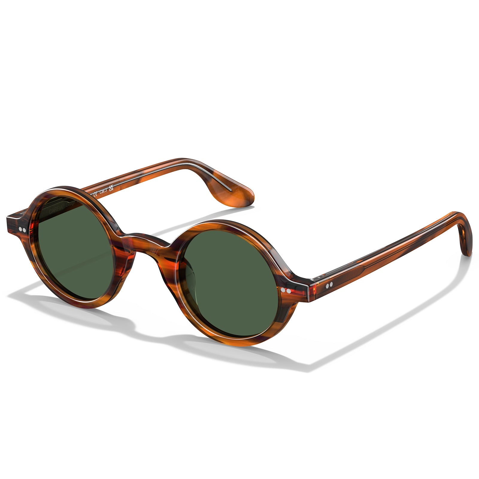 IGIOO Retro-C02-RX Brown Polarized Eyeglasses, Detail View