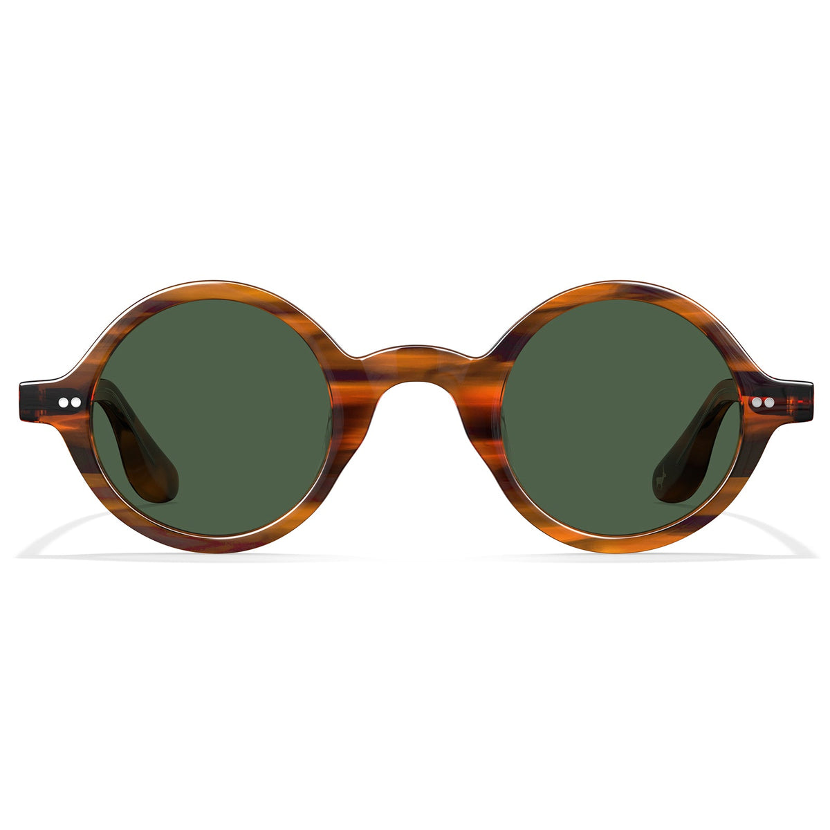 IGIOO Retro-C02-RX Brown Polarized Eyeglasses, Front View