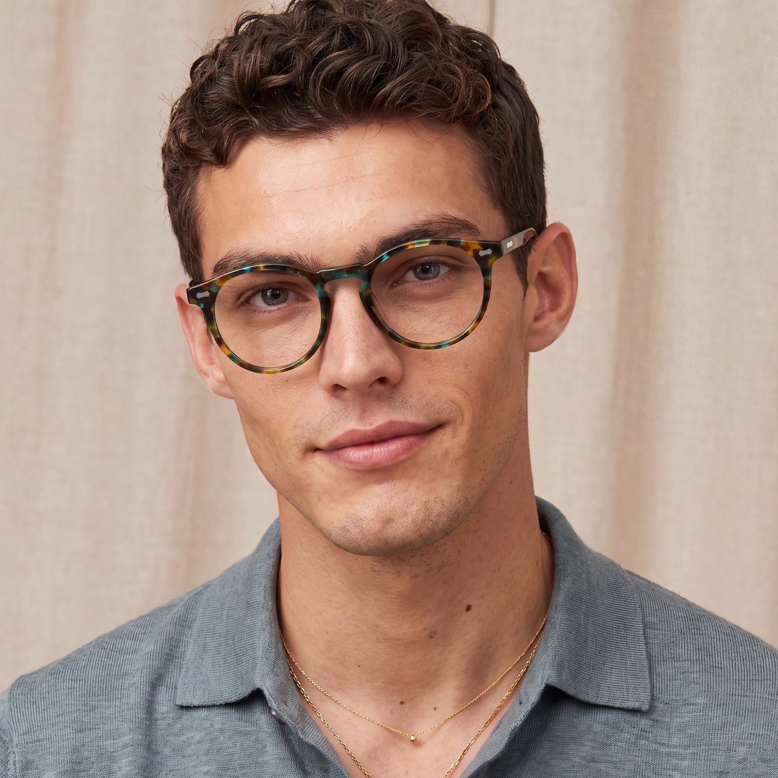 IGIOO Concord-FL38 Tortoise Acetate Eyeglasses, Detail View