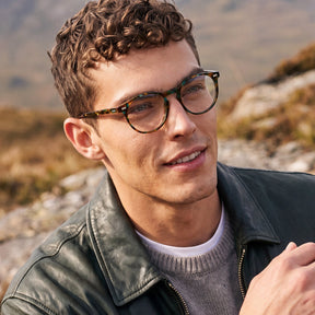 IGIOO Concord-FL38 Tortoise Acetate Eyeglasses, Three-Quarter View