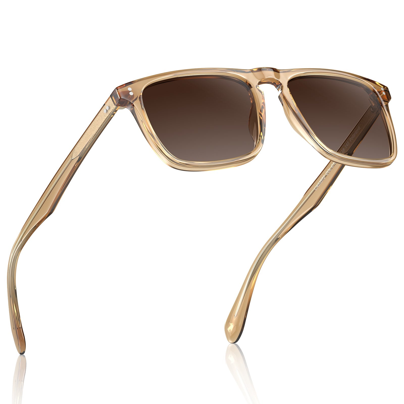 IGIOO Shelton-C13 Gold Sunglasses for Men, Three-Quarter View