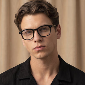 IGIOO Milo-FC01 Black Acetate Eyeglasses for Women, Side View