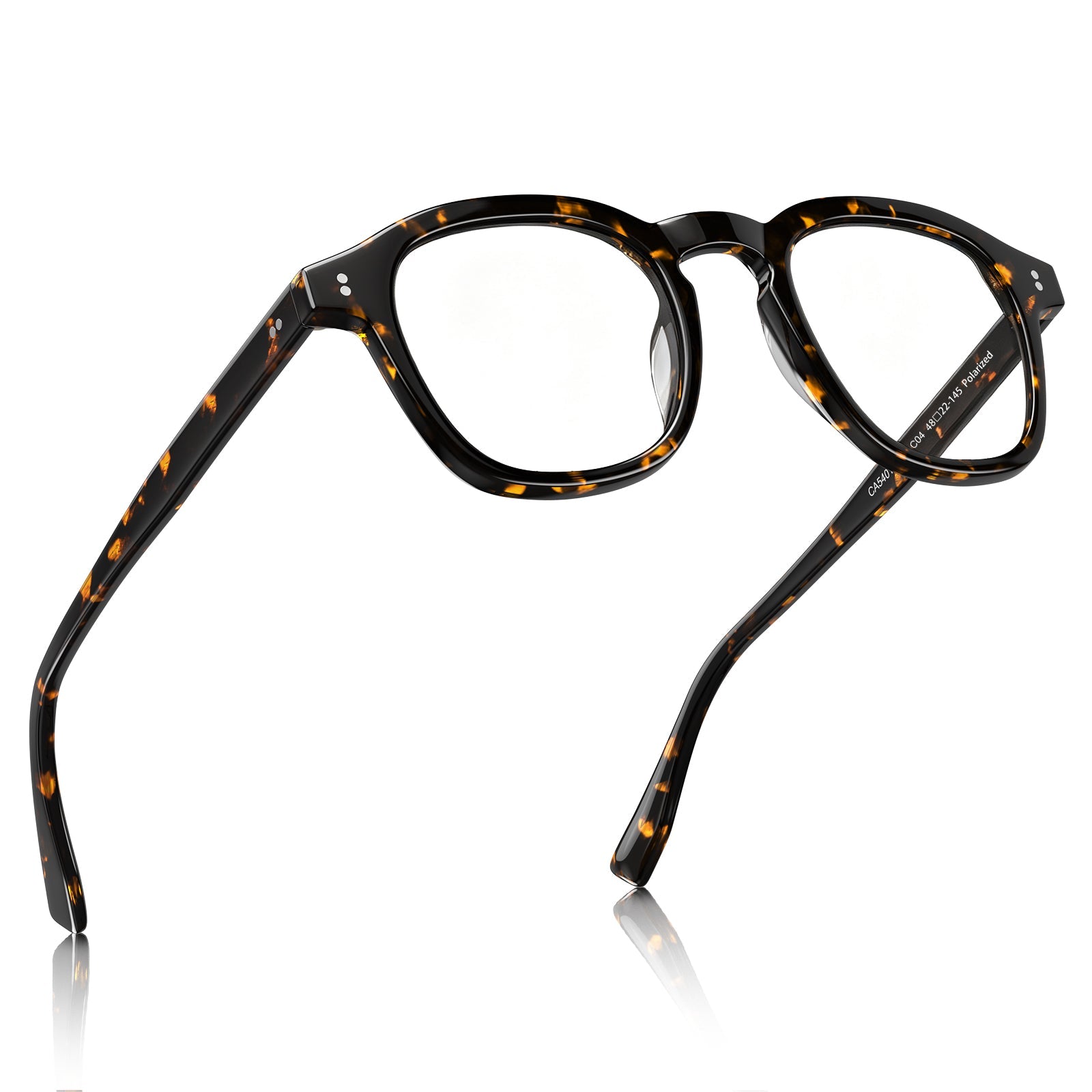 IGIOO Milo-FC04 Tortoise Acetate Eyeglasses for Women, Angle View