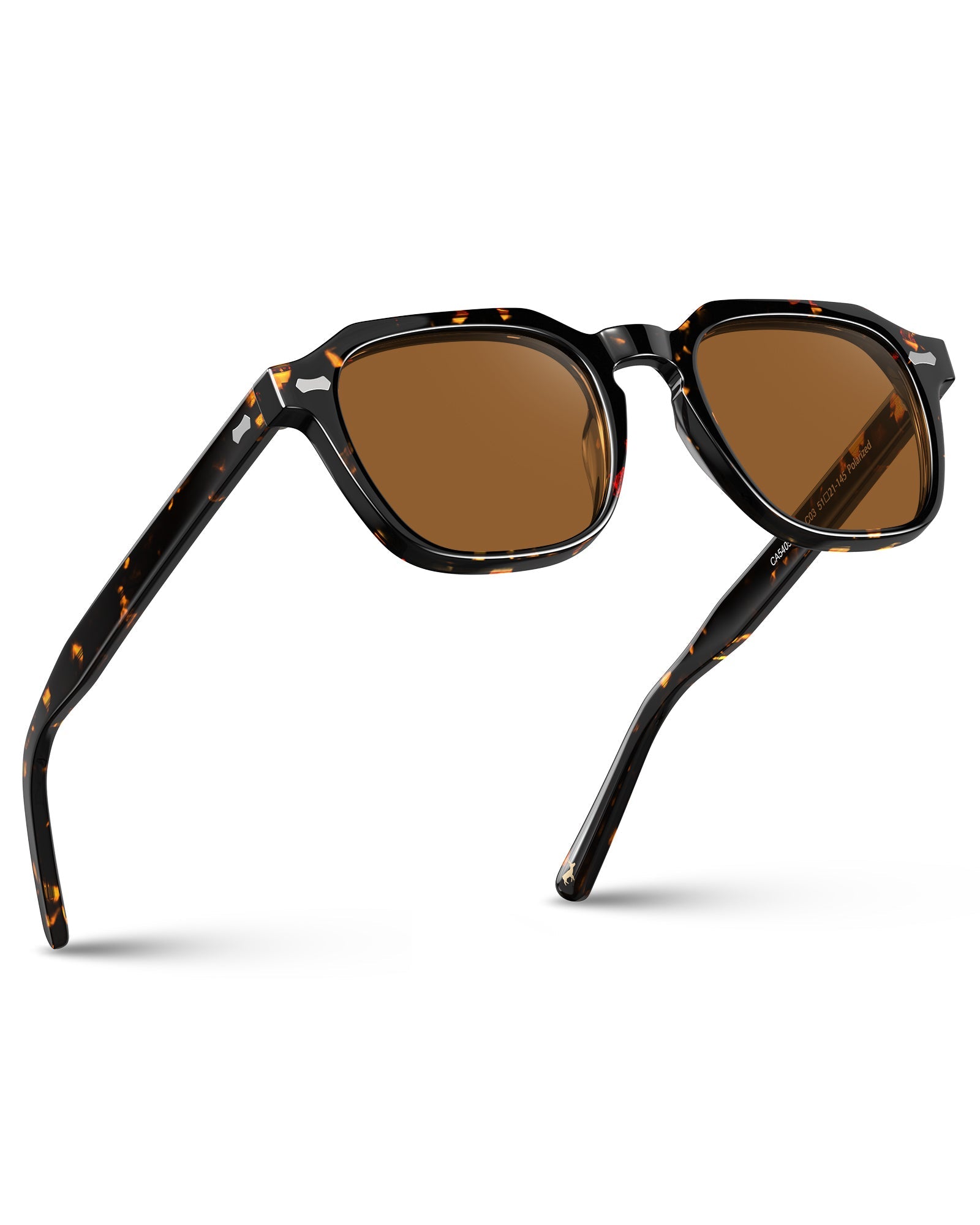 IGIOO Architect-C03-RX Tortoise Acetate Round Polarized Eyeglasses for Men, Additional View
