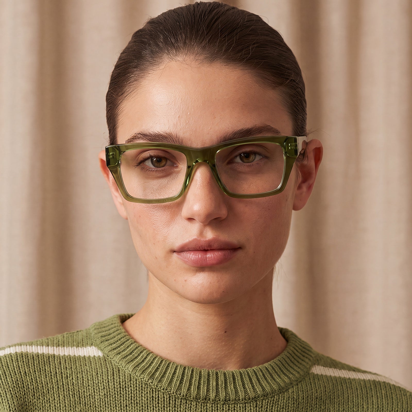 IGIOO Prescription Eyeglasses green Italian Acetate Frames For Women model