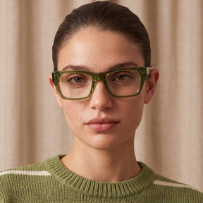 IGIOO Prescription Eyeglasses green Italian Acetate Frames For Women model