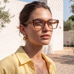 IGIOO Prescription Eyeglasses Brown Italian Acetate Frames CA5408-C02-For Women eyewear women lifestyle