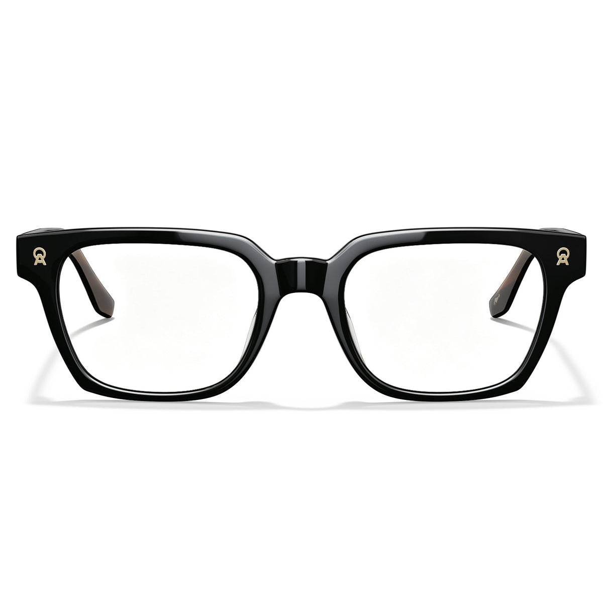 IGIOO Black Acetate Eyeglasses Italian Designer Frames for men front