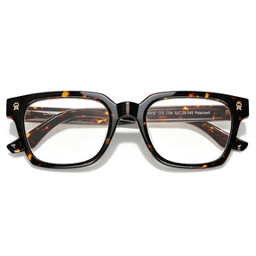 IGIOO Camet Rectangular Eyeglasses  Italian Designed Dark Tortoise Acetate Frames fold