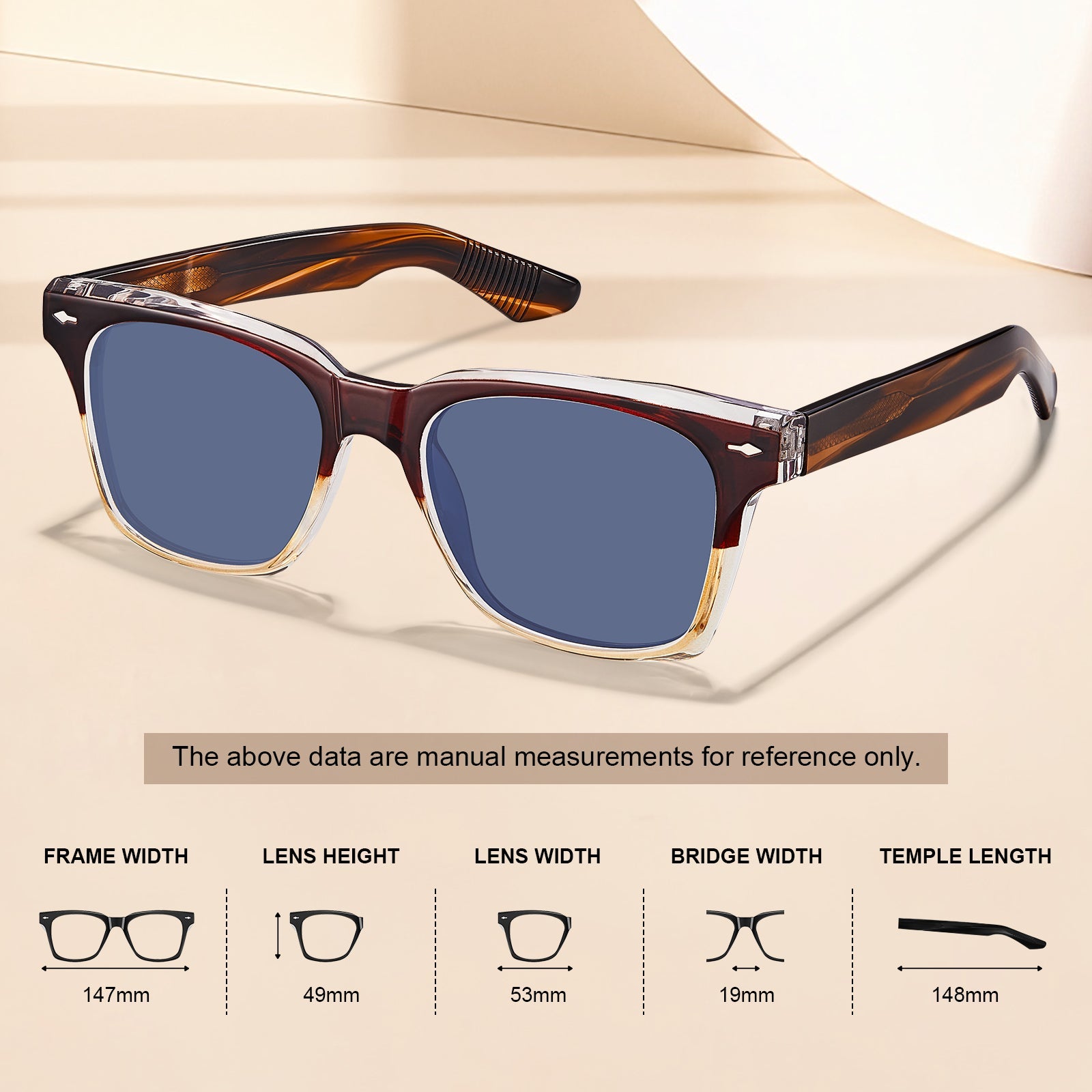 IGIOO-uv-protection-lightweight-tr-square-brown-gold-frame-polarized-sunglasses-size