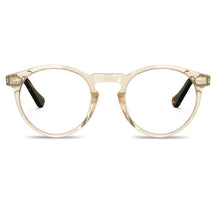 coffee-acetate-round-frame-eyeglasses-classic-and-distinct-two-silver-rivets-eyewear-front