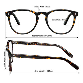 Designer eyeglasses full rim acetate tortoise frame CA2307-FL09 by IGIOO