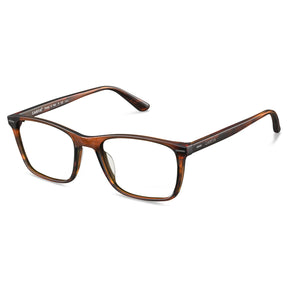 Hemet brown acetate eyeglasses side view - premium Italian lightweight frames 20g