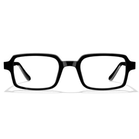 IGIOO Amory CA7035-C1 Black Acetate Rectangle Prescription Glasses Eyeglasses for Unisex, Front View
