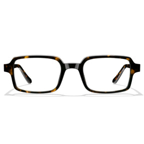 IGIOO Amory CA7035-C2 Tortoise Acetate Rectangle Prescription Glasses Eyeglasses for Unisex, Front View