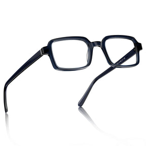 IGIOO Amory CA7035-C4 Navy Acetate Rectangle Prescription Glasses Eyeglasses for Unisex, Angle View