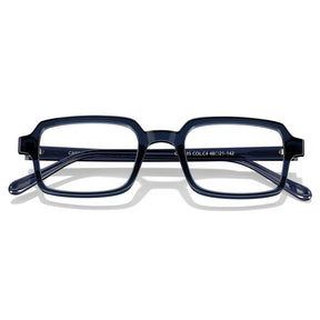 IGIOO Amory CA7035-C4 Navy Acetate Rectangle Prescription Glasses Eyeglasses for Unisex, Folded View