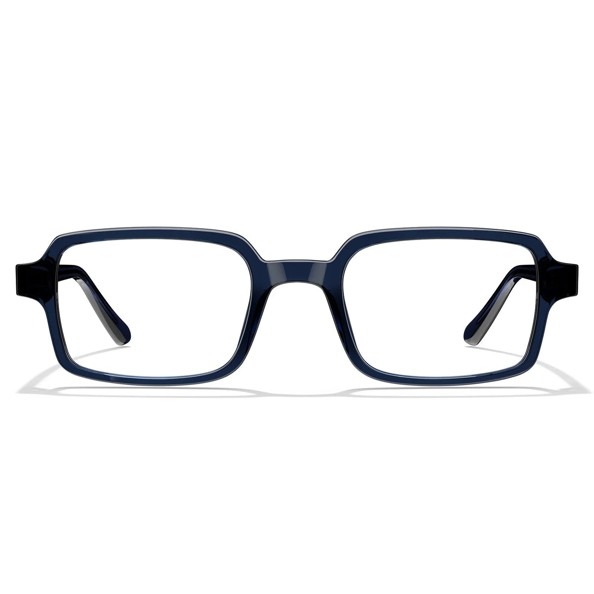 IGIOO Amory CA7035-C4 Navy Acetate Rectangle Prescription Glasses Eyeglasses for Unisex, Front View