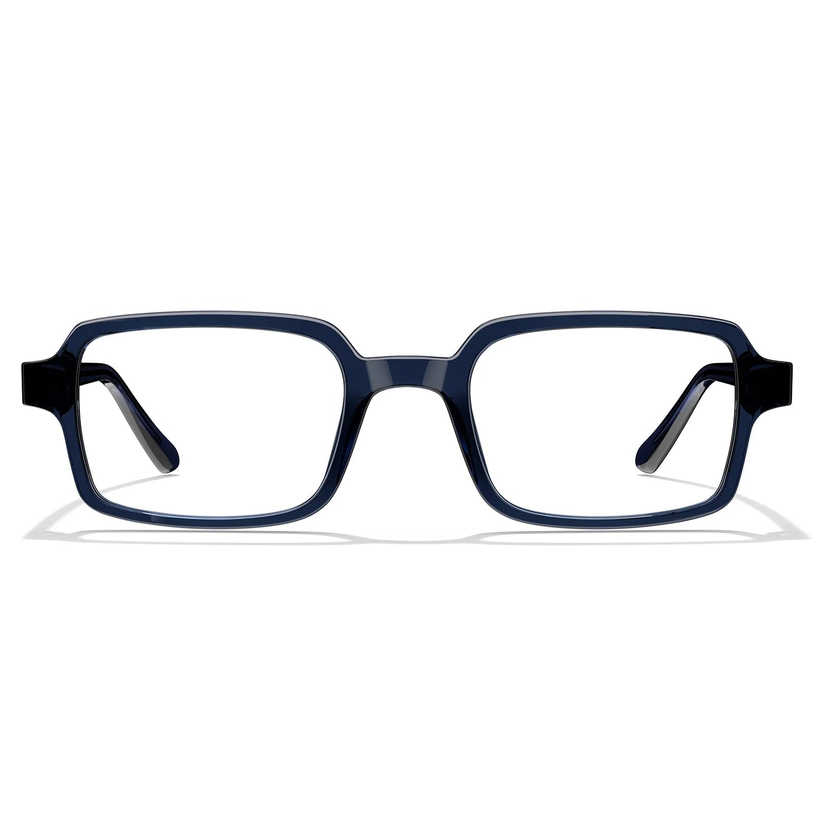 IGIOO Amory CA7035-C4 Navy Acetate Rectangle Prescription Glasses Eyeglasses for Unisex, Front View