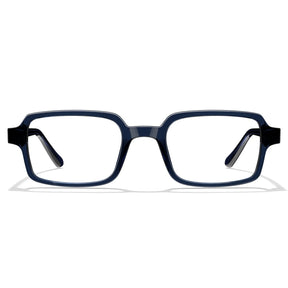 IGIOO Amory CA7035-C4 Navy Acetate Rectangle Prescription Glasses Eyeglasses for Unisex, Front View