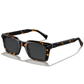 IGIOO Arnect-C14-RX Tortoise Acetate Square Polarized Prescription Sunglasses for Men, Angle