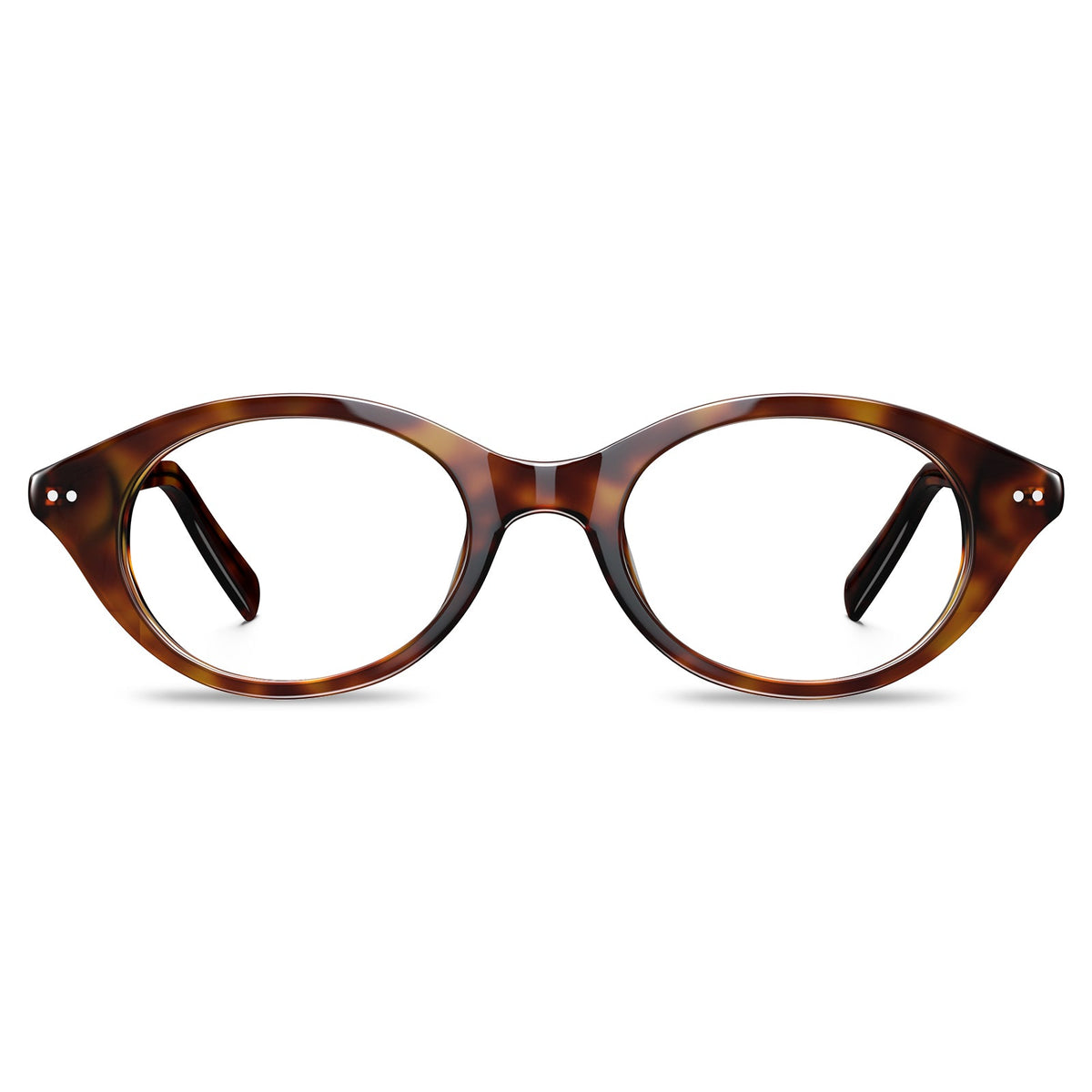 IGIOO avenker fc04 women tortoise acetate prescription oval eyeglasses, front view