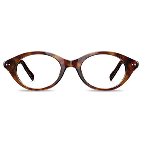 IGIOO avenker fc04 women tortoise acetate prescription oval eyeglasses, front view